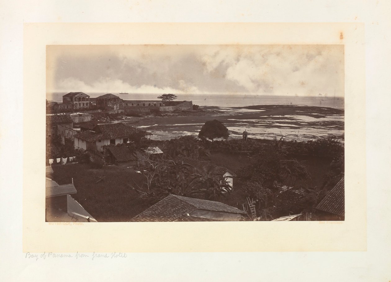 Zatoka Panamska z hotelu Grand autorstwa Eadweard Muybridge