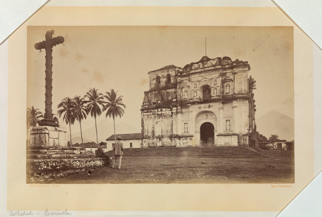 Katedra, Escuintla, Gwatemala autorstwa Eadweard Muybridge
