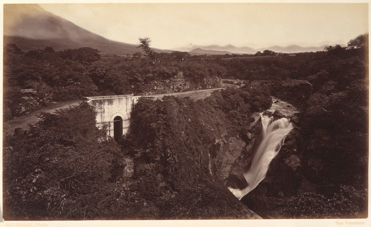 Wodospad Michatoya - Palin, Gwatemala autorstwa Eadweard Muybridge