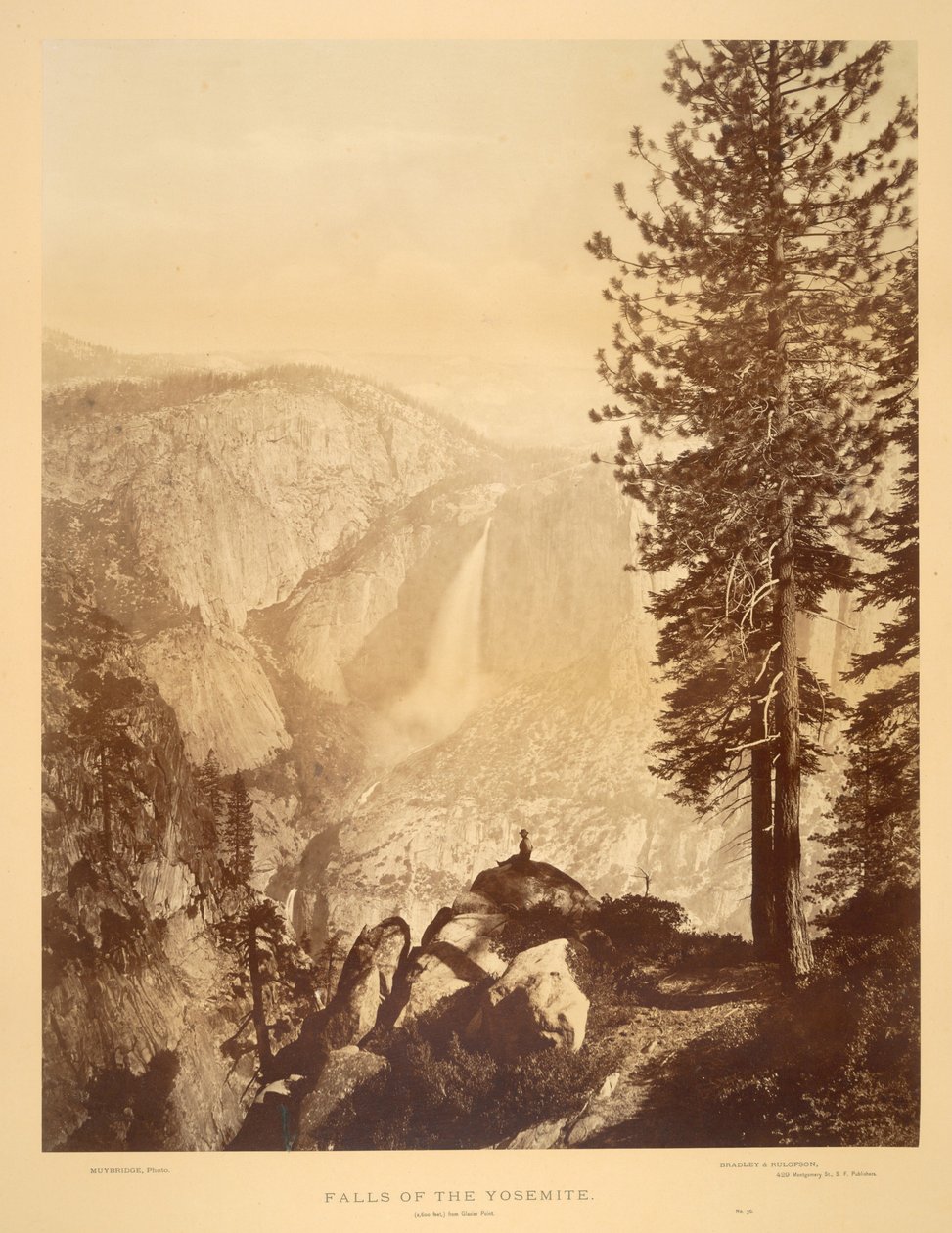 Wodospady Yosemite autorstwa Eadweard Muybridge