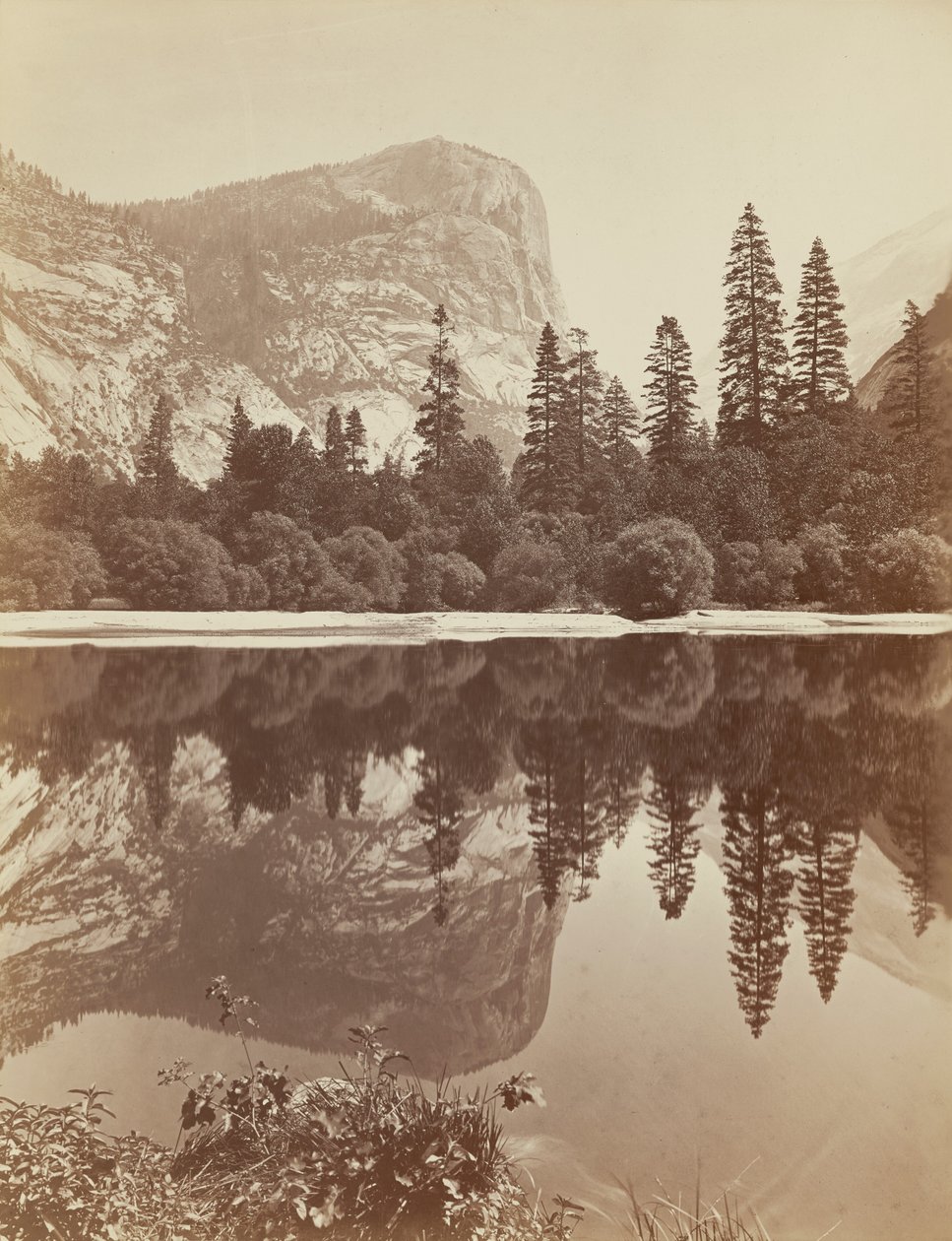 Mirror Lake, Dolina Yosemite autorstwa Eadweard Muybridge