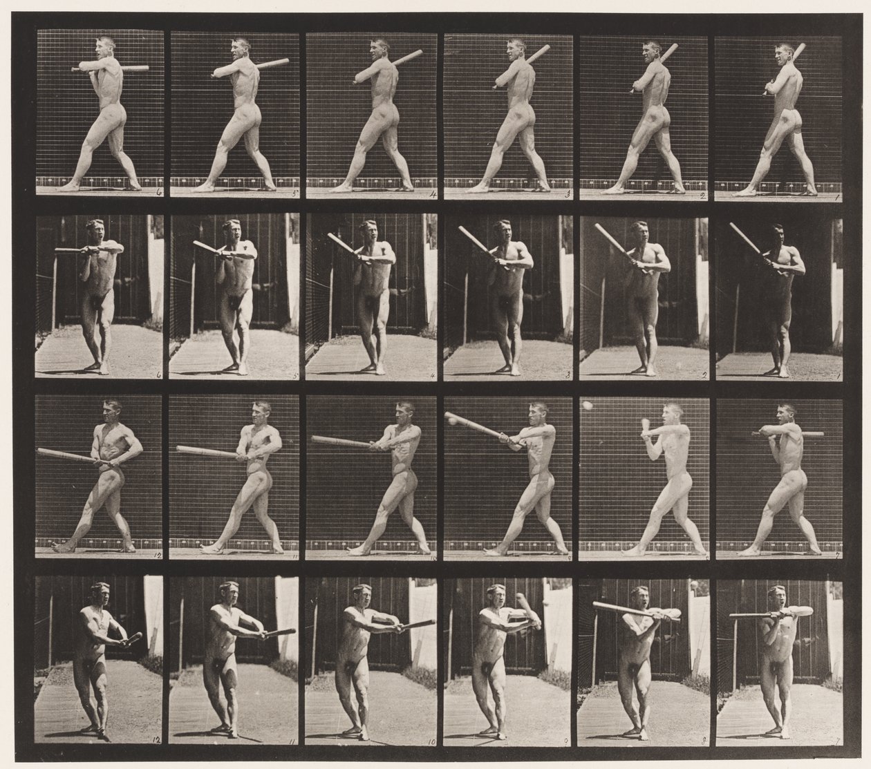 Tabliczka 274. Baseball; Mrugnięcie autorstwa Eadweard Muybridge