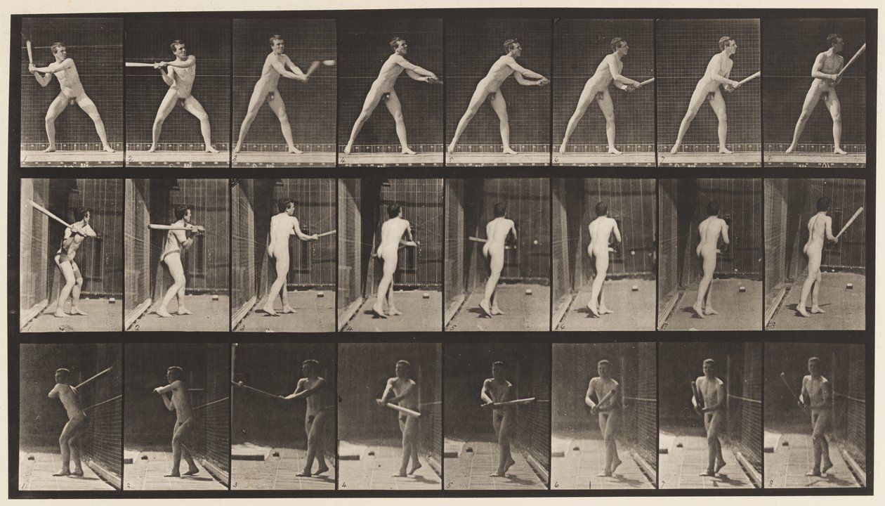 Tabliczka 277. Baseball; Mrugnięcie autorstwa Eadweard Muybridge