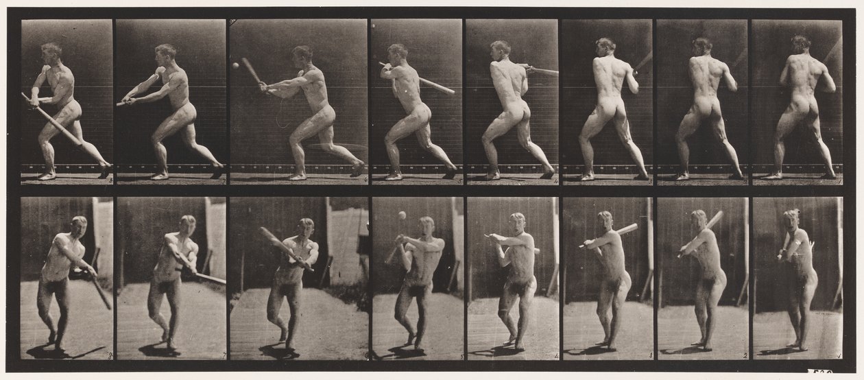 Tabliczka 278. Baseball; Mrugnięcie autorstwa Eadweard Muybridge