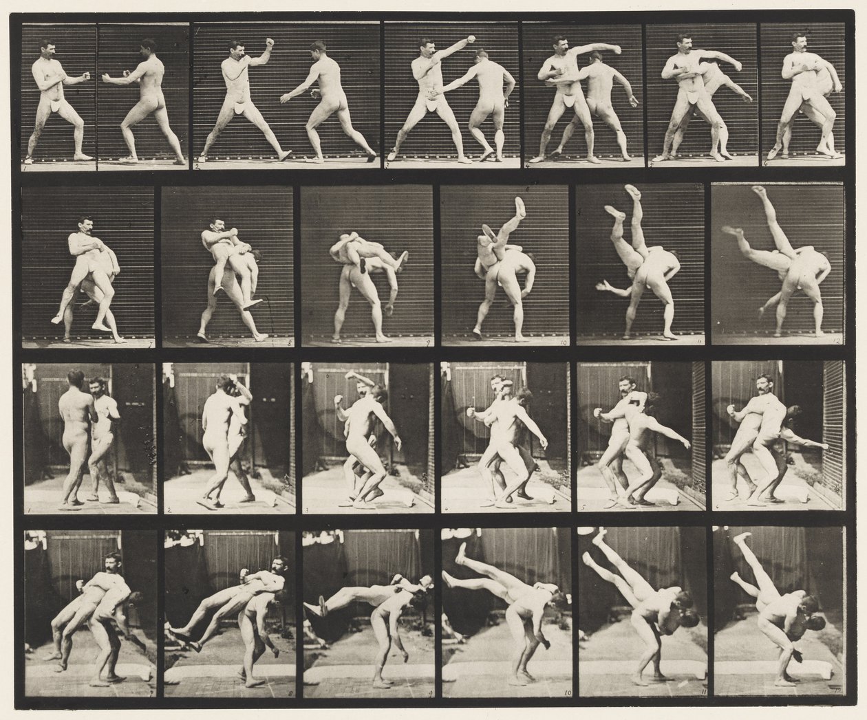 Płyta 332. Boks; Krzyżykowe Pośladki (Buty) autorstwa Eadweard Muybridge