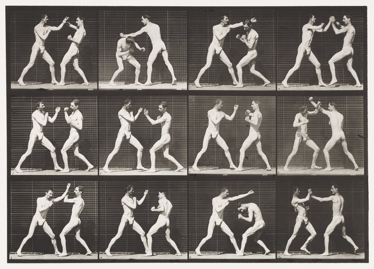 Płyta 336. Boks; Otwarta Dłoń (Buty) autorstwa Eadweard Muybridge