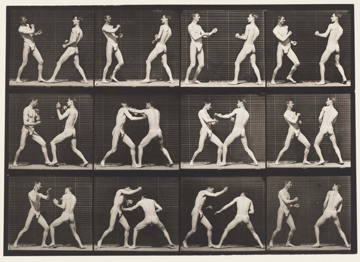 Płyta 338. Boks; Otwarta Dłoń (Buty) autorstwa Eadweard Muybridge