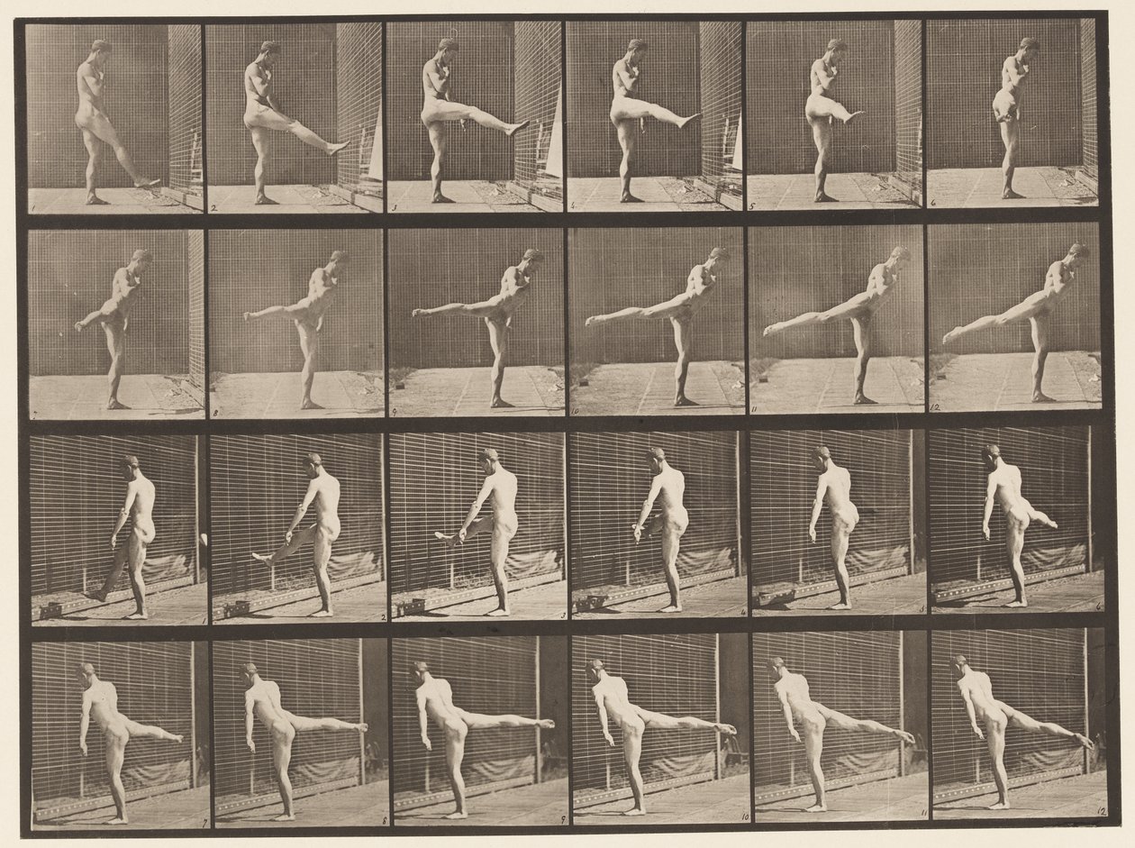 Tablica 370. Pierwsza Akcja Baletowa autorstwa Eadweard Muybridge