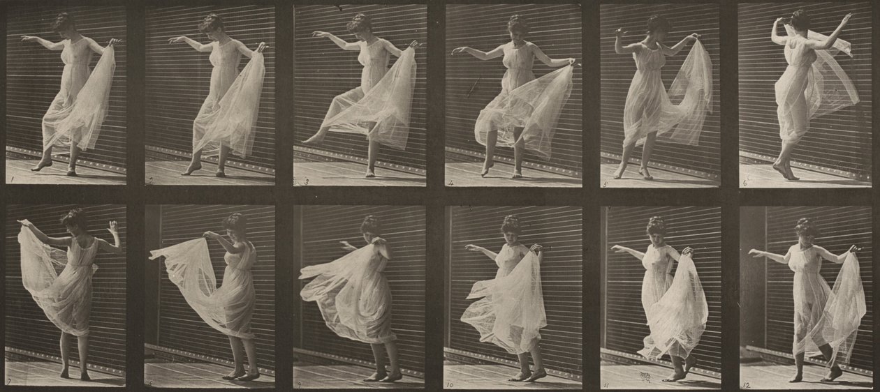 Tablica numer 189. Taniec (fantazyjny) autorstwa Eadweard Muybridge