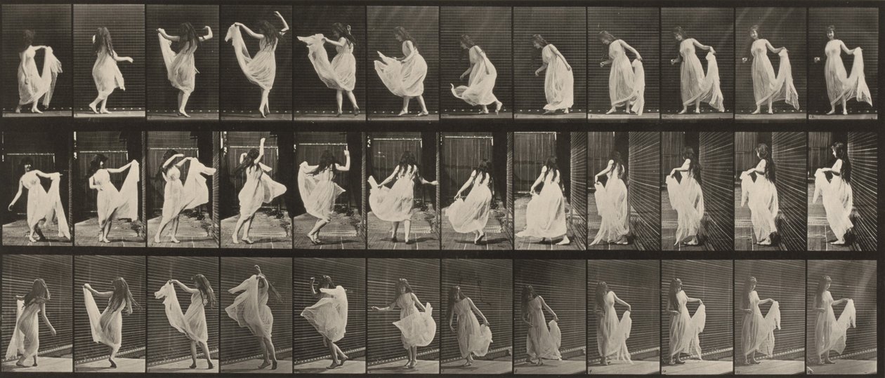 Tablica numer 193. Taniec (fantazyjny) autorstwa Eadweard Muybridge