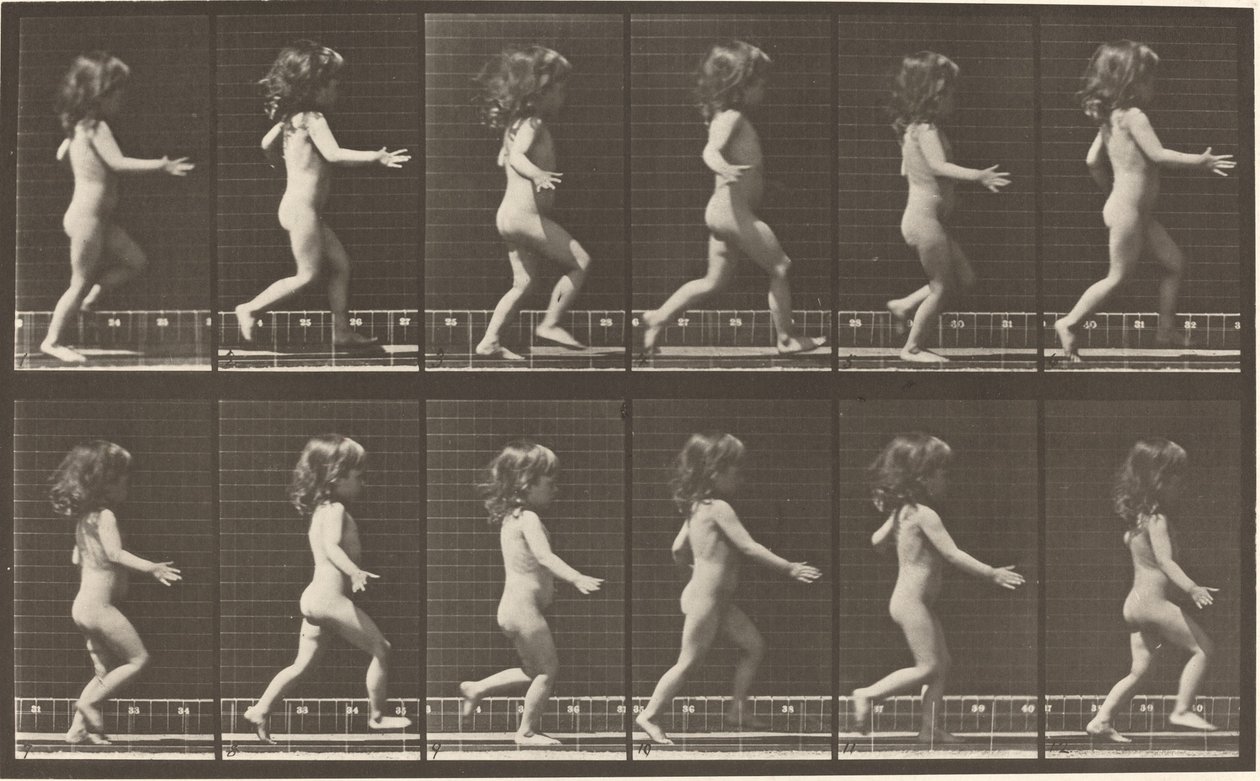 Numer rejestracyjny 469. Dziecko biegające autorstwa Eadweard Muybridge