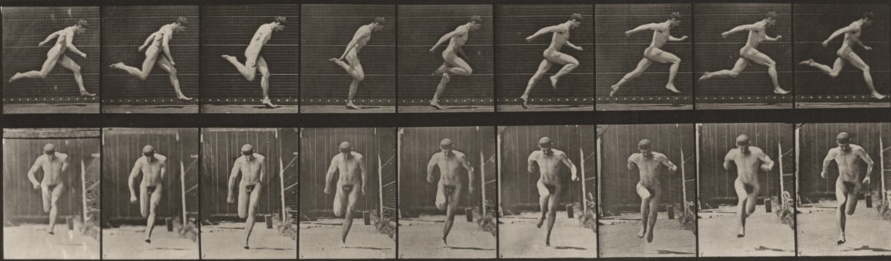 Tablica numer 68. Bieg autorstwa Eadweard Muybridge