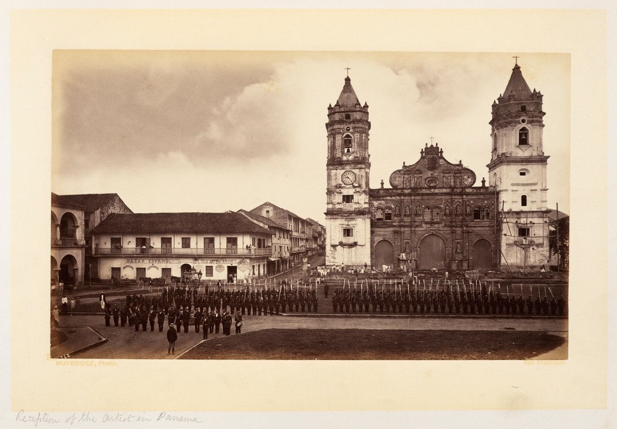 Przyjęcie artysty w Panamie autorstwa Eadweard Muybridge