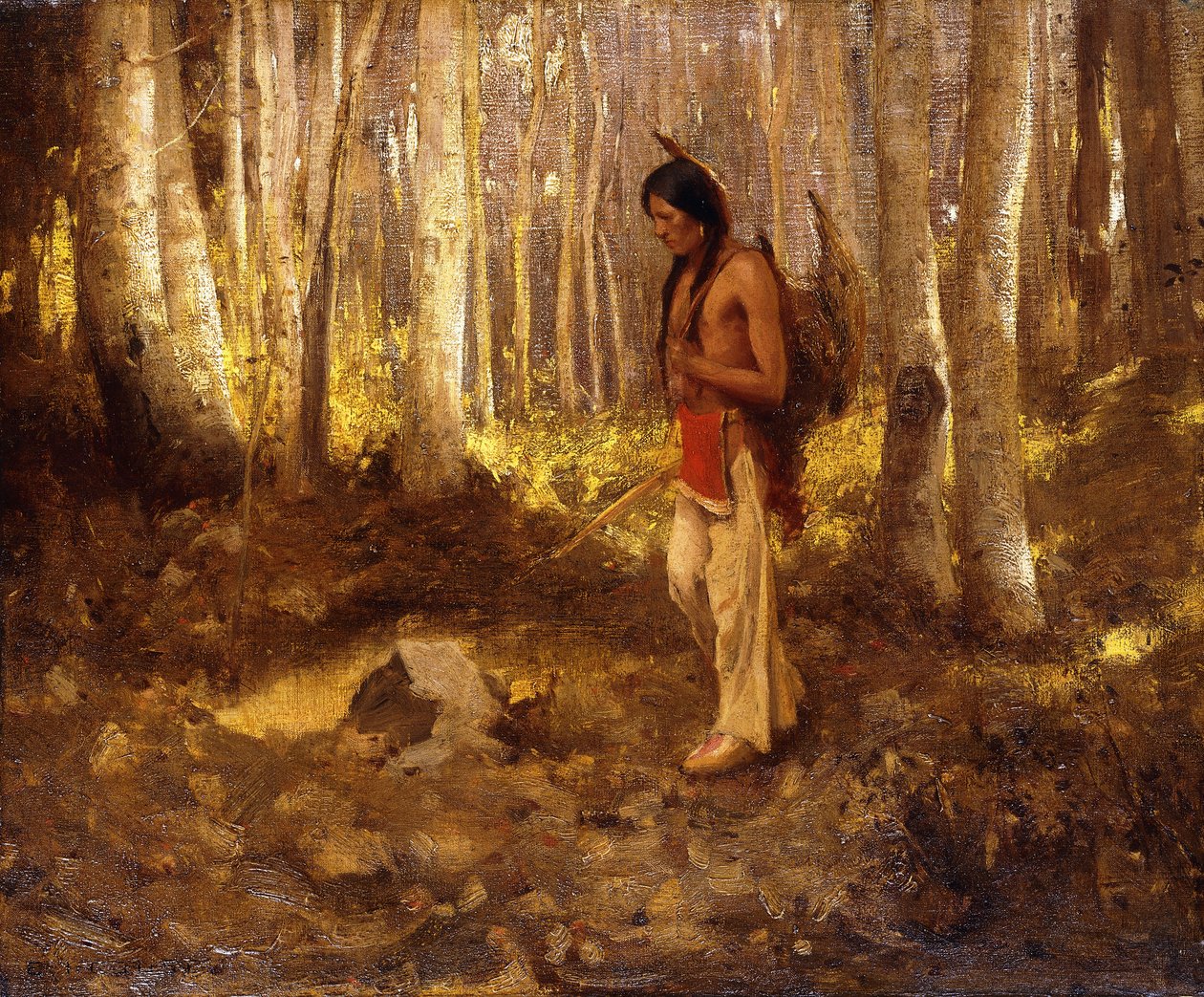 Samotny łowca autorstwa Eanger Irving Couse