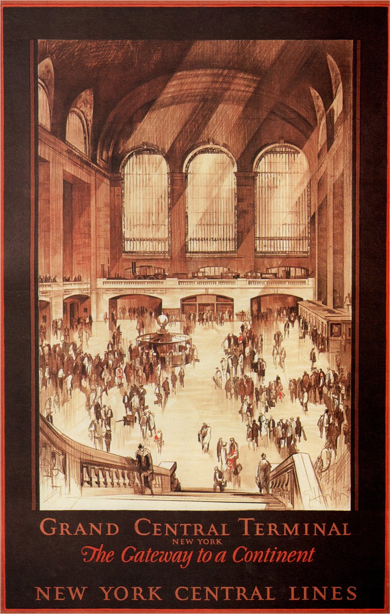 Grand Central Terminal, Nowy Jork, 1927 autorstwa Earl Horter