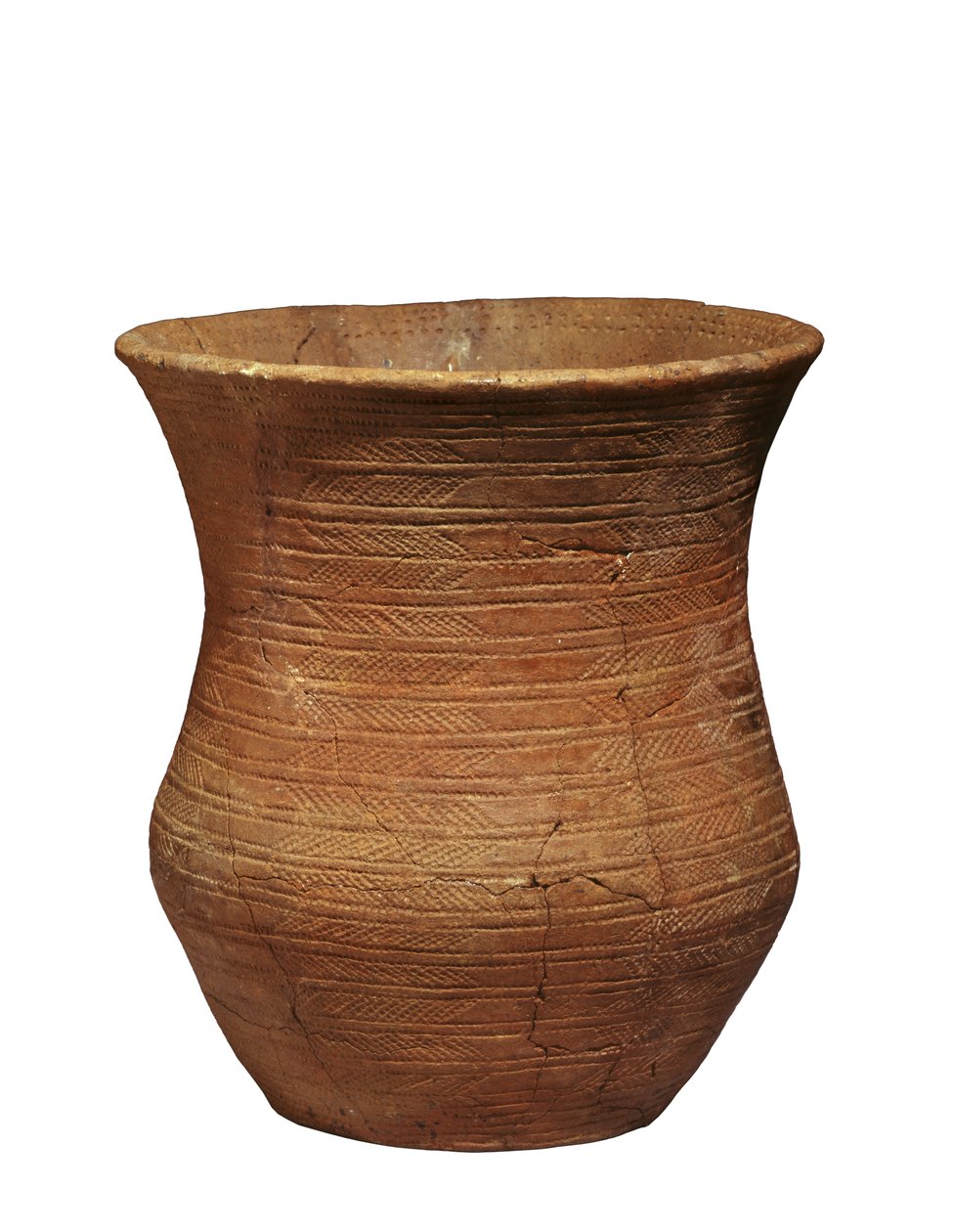 Zlewka dzwonowa z grobu w Radley, Barrow Hills, ok. 2500-2150 pne (glina) (patrz także 3073366) autorstwa Early Bronze Age