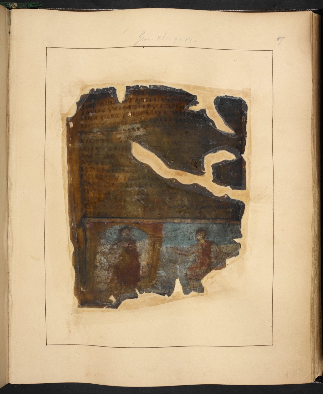 Strona z The Cotton Genesis, V lub VI wiek autorstwa Eastern Mediterranean School