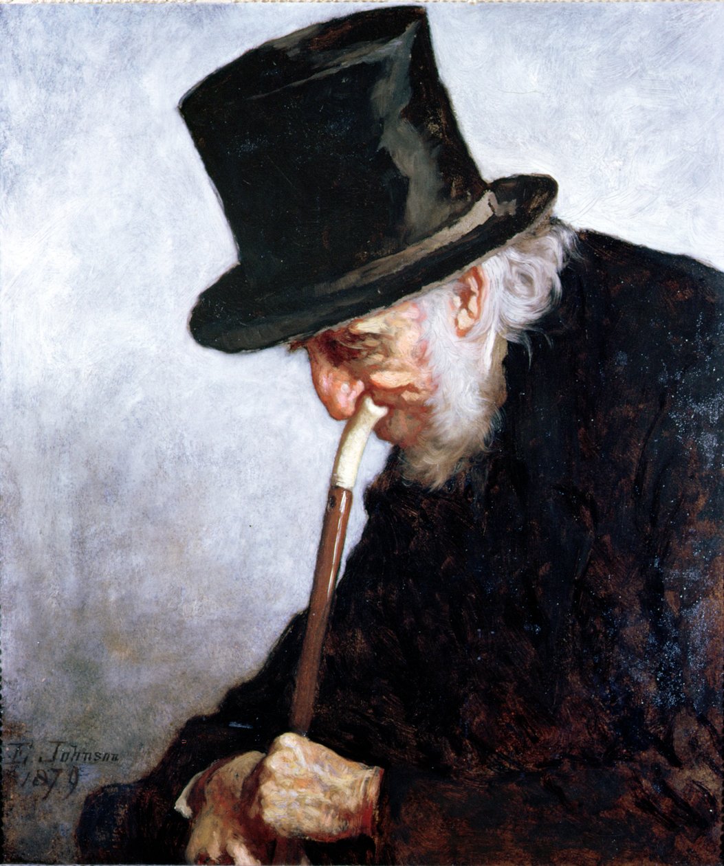 Emerytowany kapitan morski z Massachusetts, 1879 r autorstwa Eastman Johnson