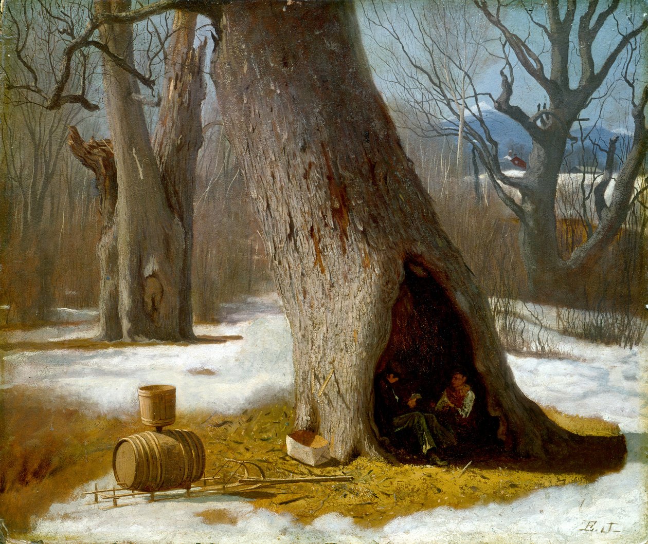 Truants, c.1870 (olej na tablicy akademii) autorstwa Eastman Johnson