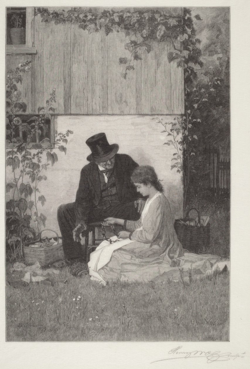Wędrowny handlarz z Nowej Anglii autorstwa Eastman Johnson