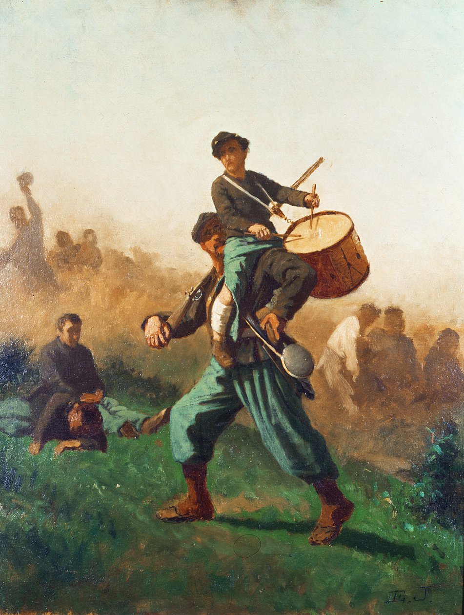 Studium dla rannego perkusisty autorstwa Eastman Johnson