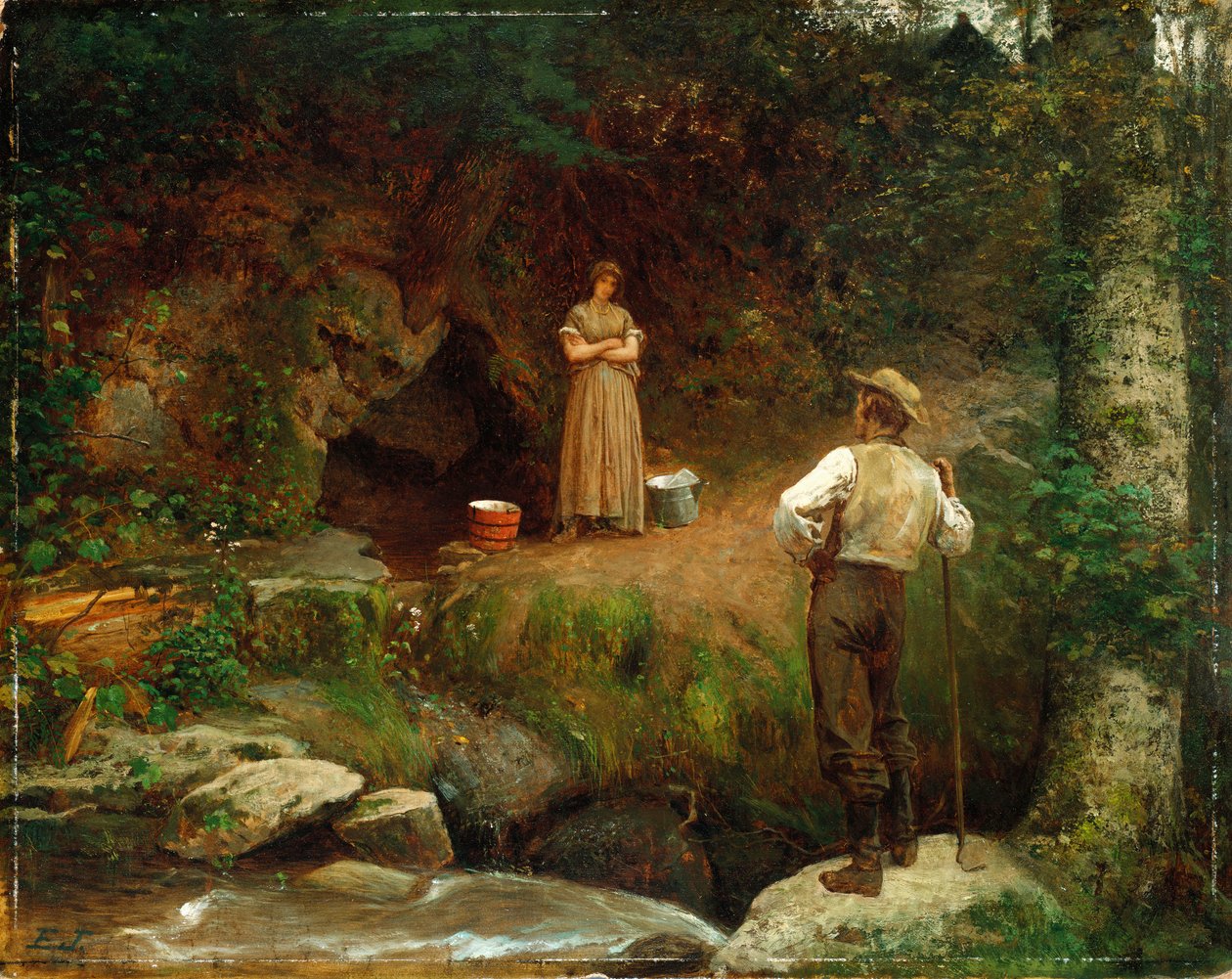 Wcześni kochankowie autorstwa Eastman Johnson