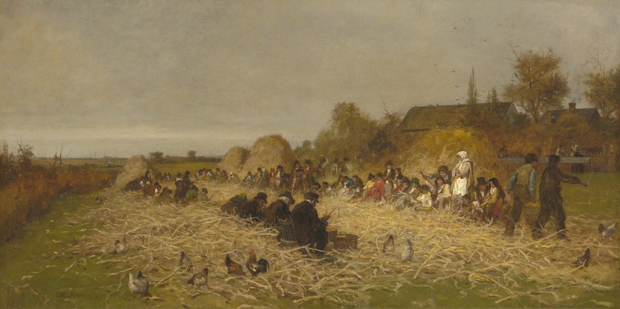 Pszczoła łuska, wyspa Nantucket, 1876 autorstwa Eastman Johnson