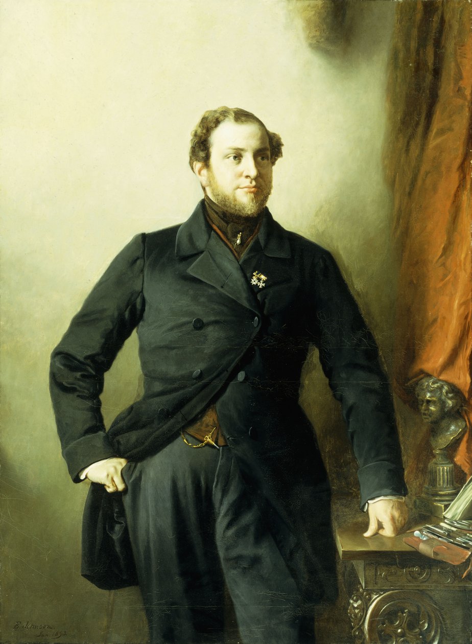 Portret dr, 1853 autorstwa Eastman Johnson