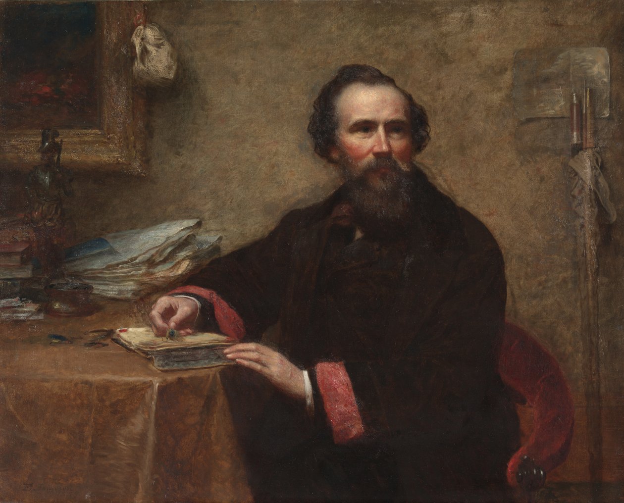 Portret Genia C. Scotta autorstwa Eastman Johnson
