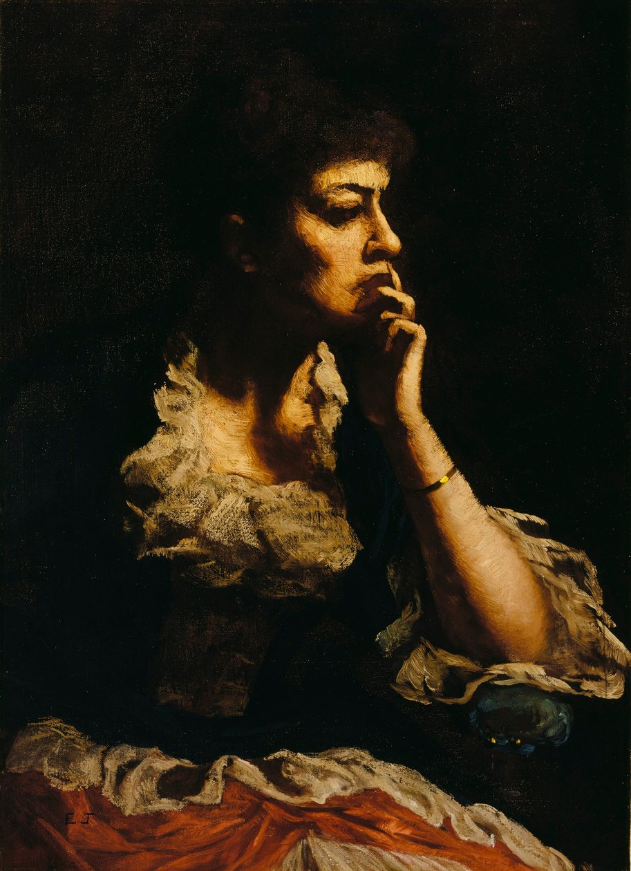 Portret pani Eastman Johnson autorstwa Eastman Johnson