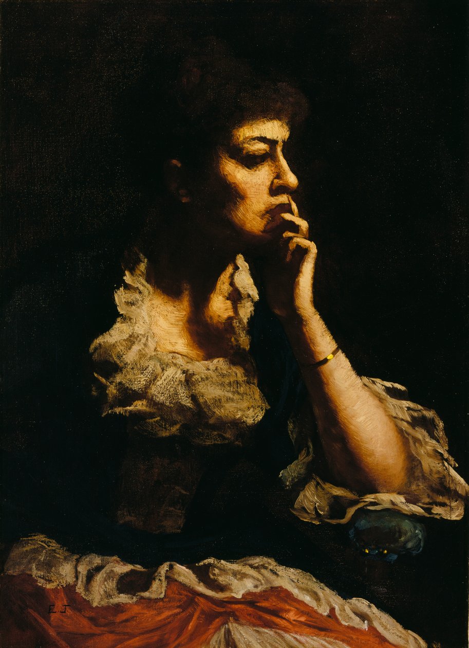 Portret pani Eastman Johnson, ca. 1888. autorstwa Eastman Johnson