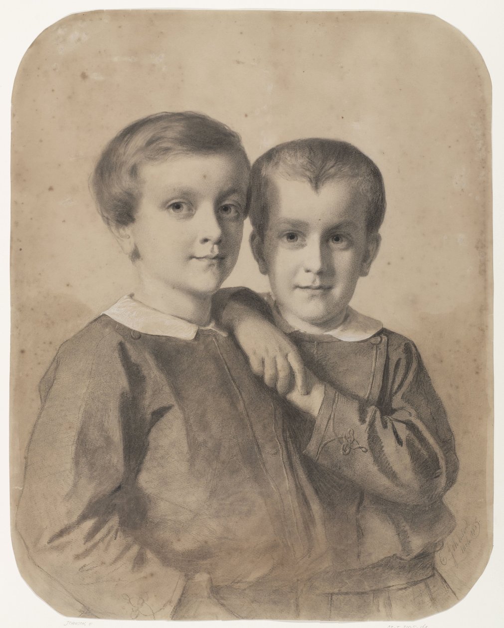 Portret Wigbolda Alberta Willema, hrabiego Limburg Stirum, i hrabiego Hendrika autorstwa Eastman Johnson