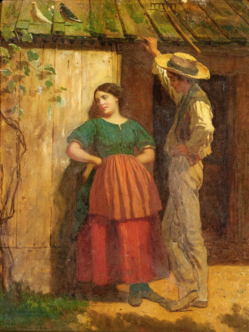 Rustykalne zaloty autorstwa Eastman Johnson