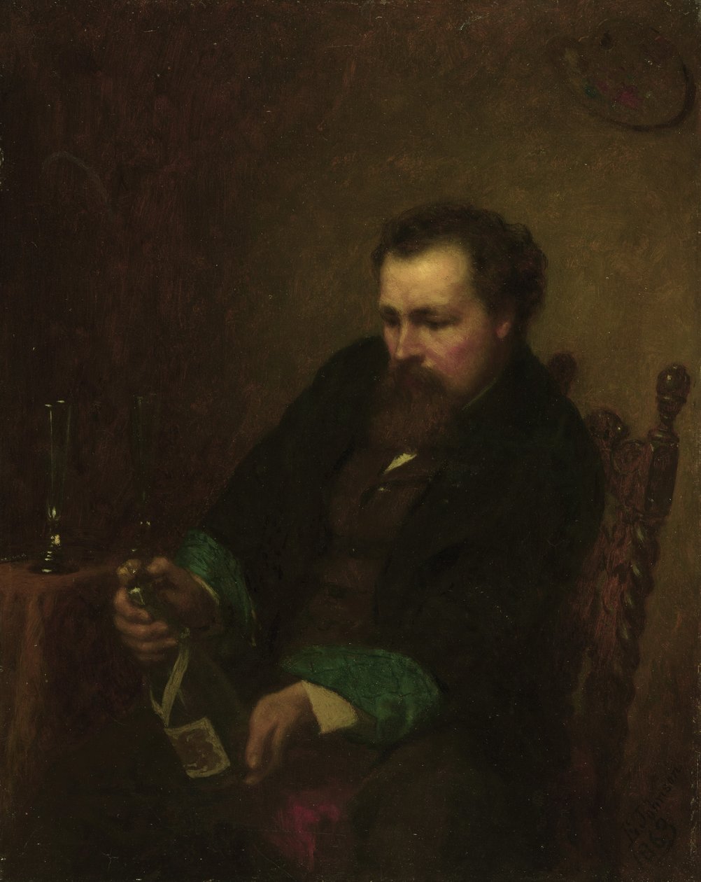 Autoportret, 1863 autorstwa Eastman Johnson