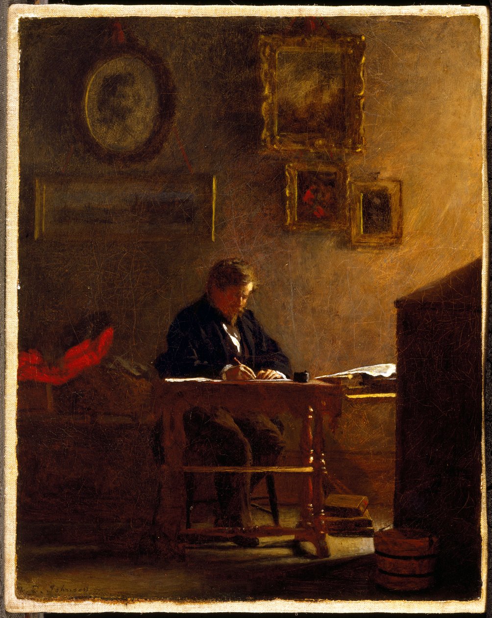 Autoportret, ok. 1865-70 autorstwa Eastman Johnson