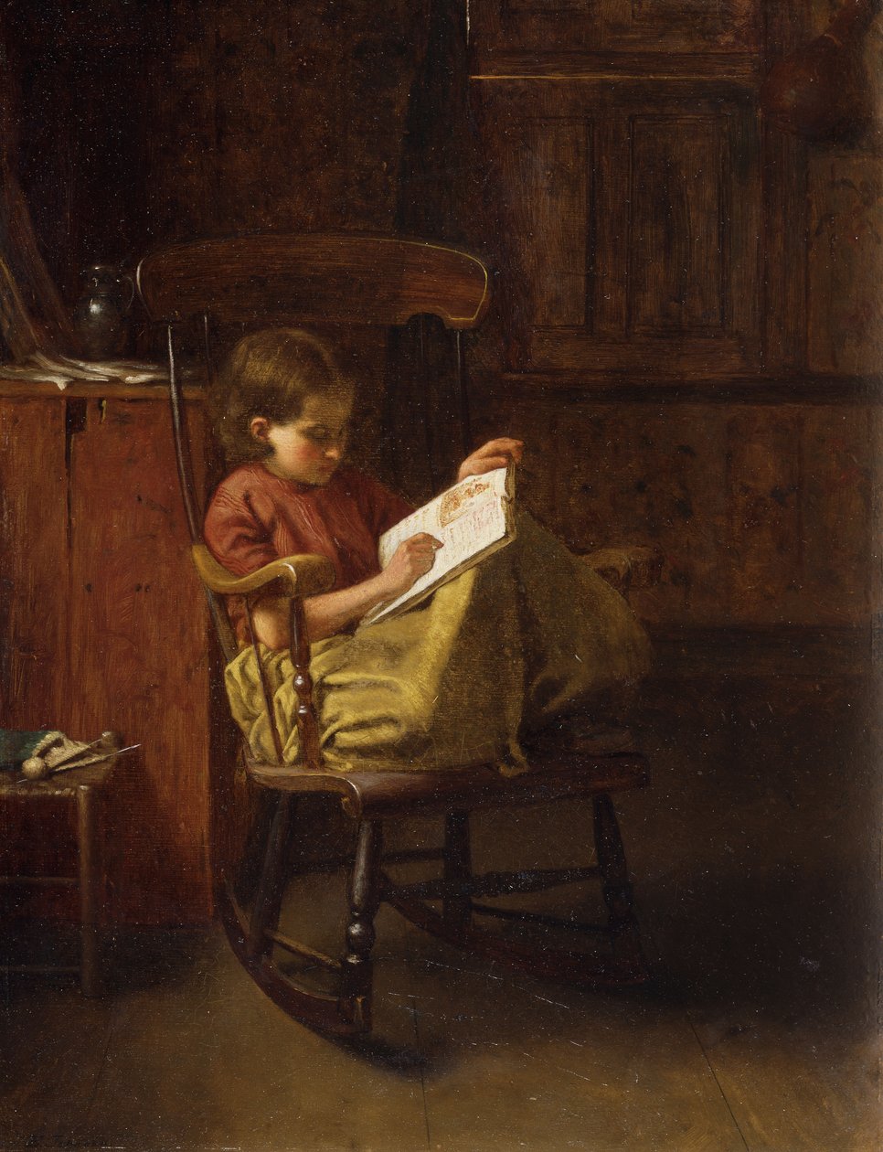 Bostoński Rocker, autorstwa Eastman Johnson