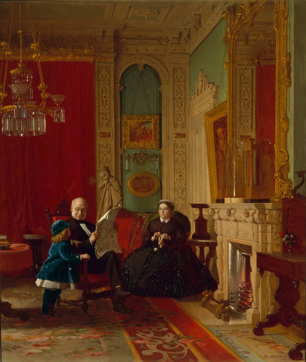 Rodzina Brownów  autorstwa Eastman Johnson