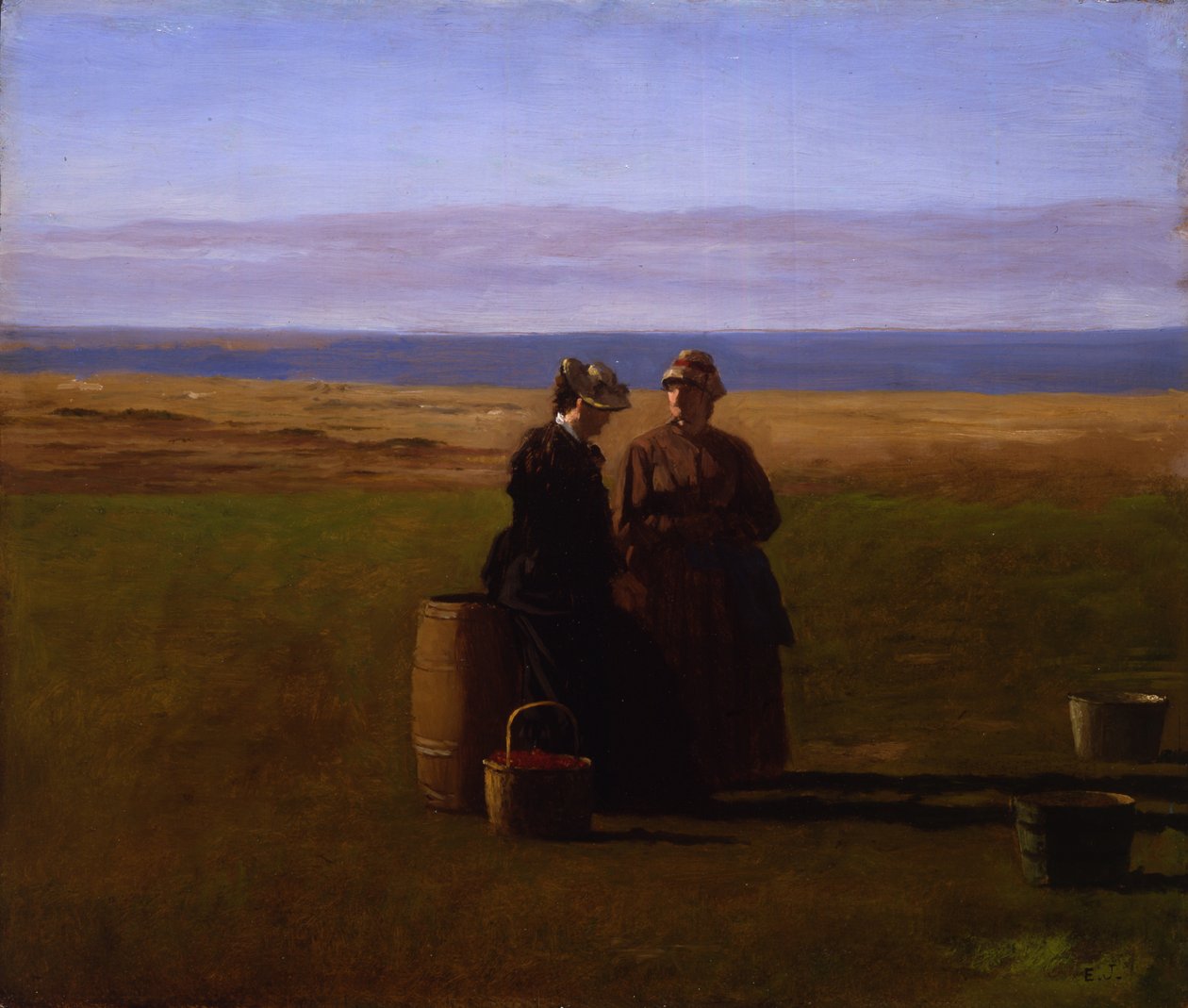 Rozmowa, 1879 autorstwa Eastman Johnson