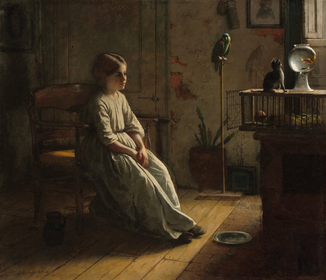 Zwierzęta, 1856. autorstwa Eastman Johnson