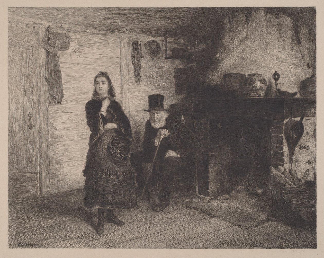 Upomnienie autorstwa Eastman Johnson