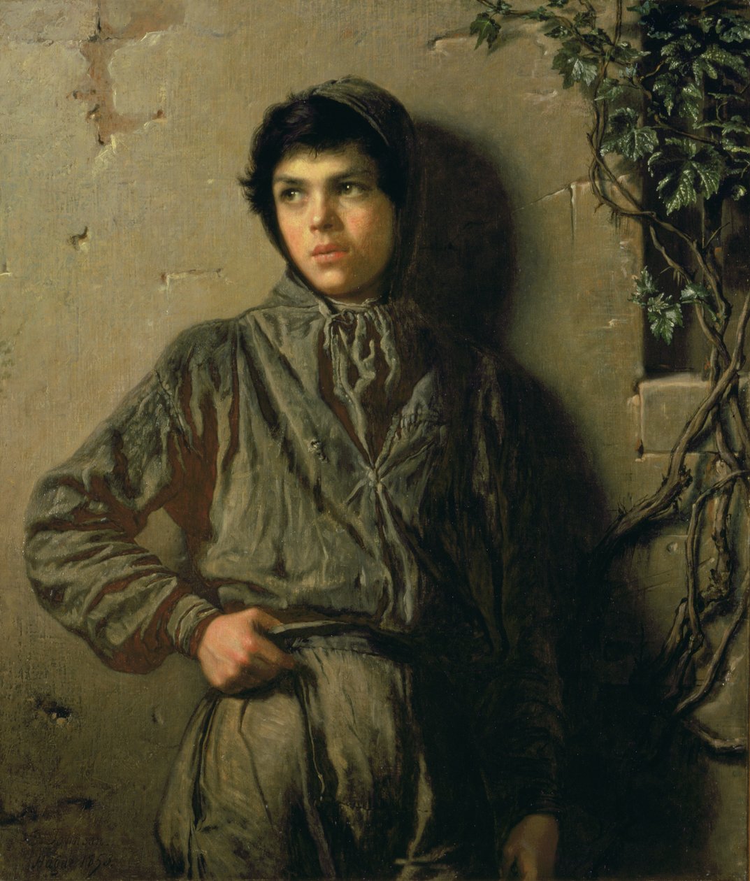 Chłopiec sabaudzki, 1853 autorstwa Eastman Johnson