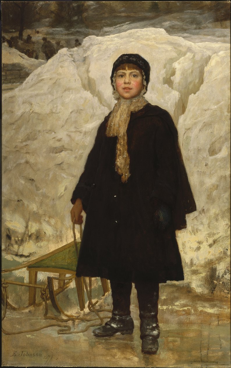 Zima autorstwa Eastman Johnson
