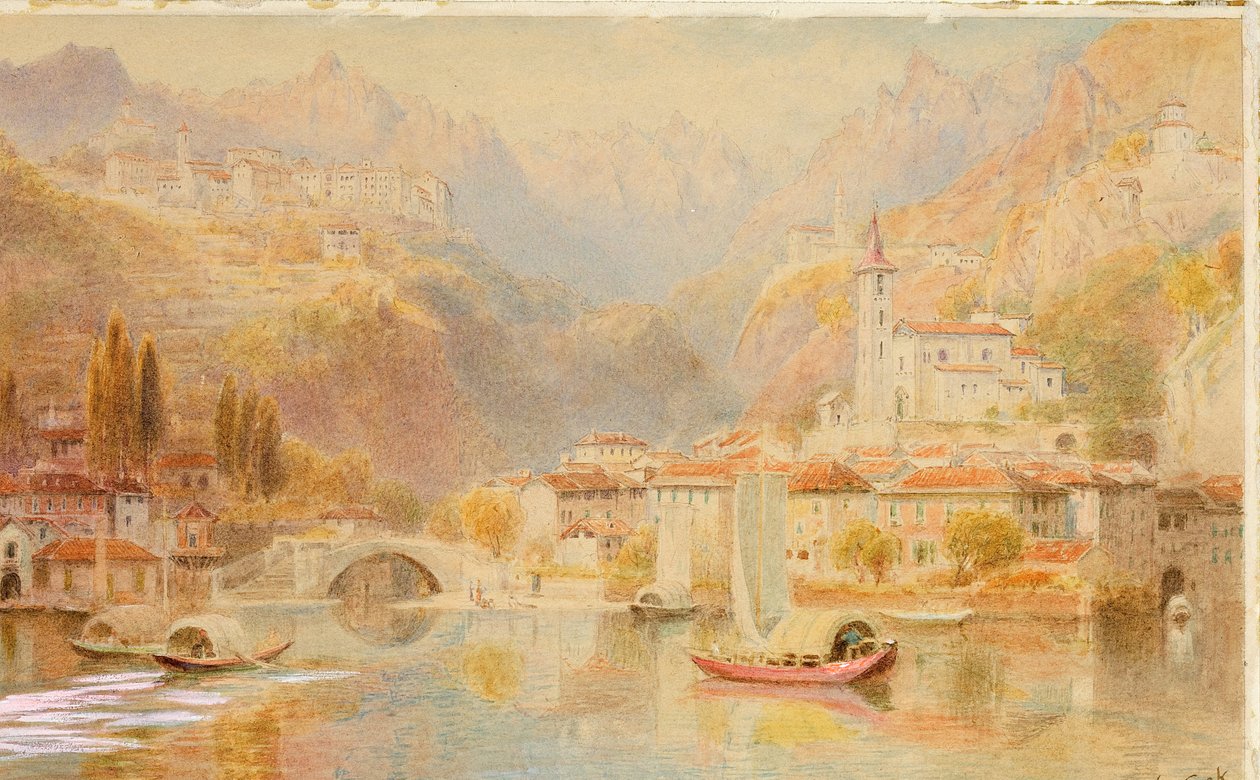 Jezioro Lugano autorstwa Ebenezer Wake Cook