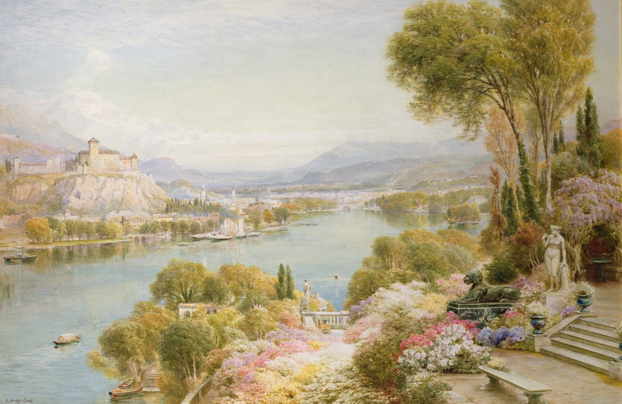 Jezioro Maggiore autorstwa Ebenezer Wake Cook