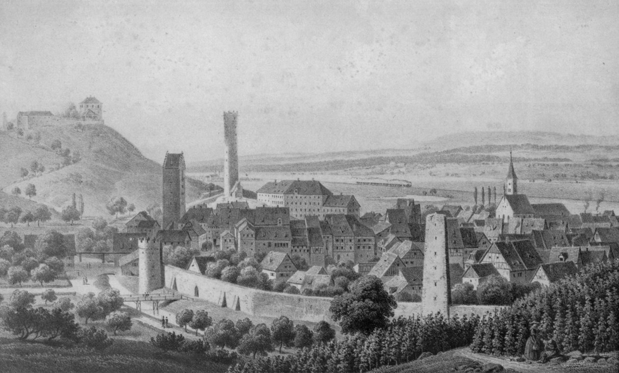 Ravensburg z północnego wschodu autorstwa Eberhard Emminger