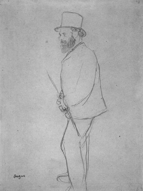 Edouard Manet na wyścigu autorstwa Edgar Degas