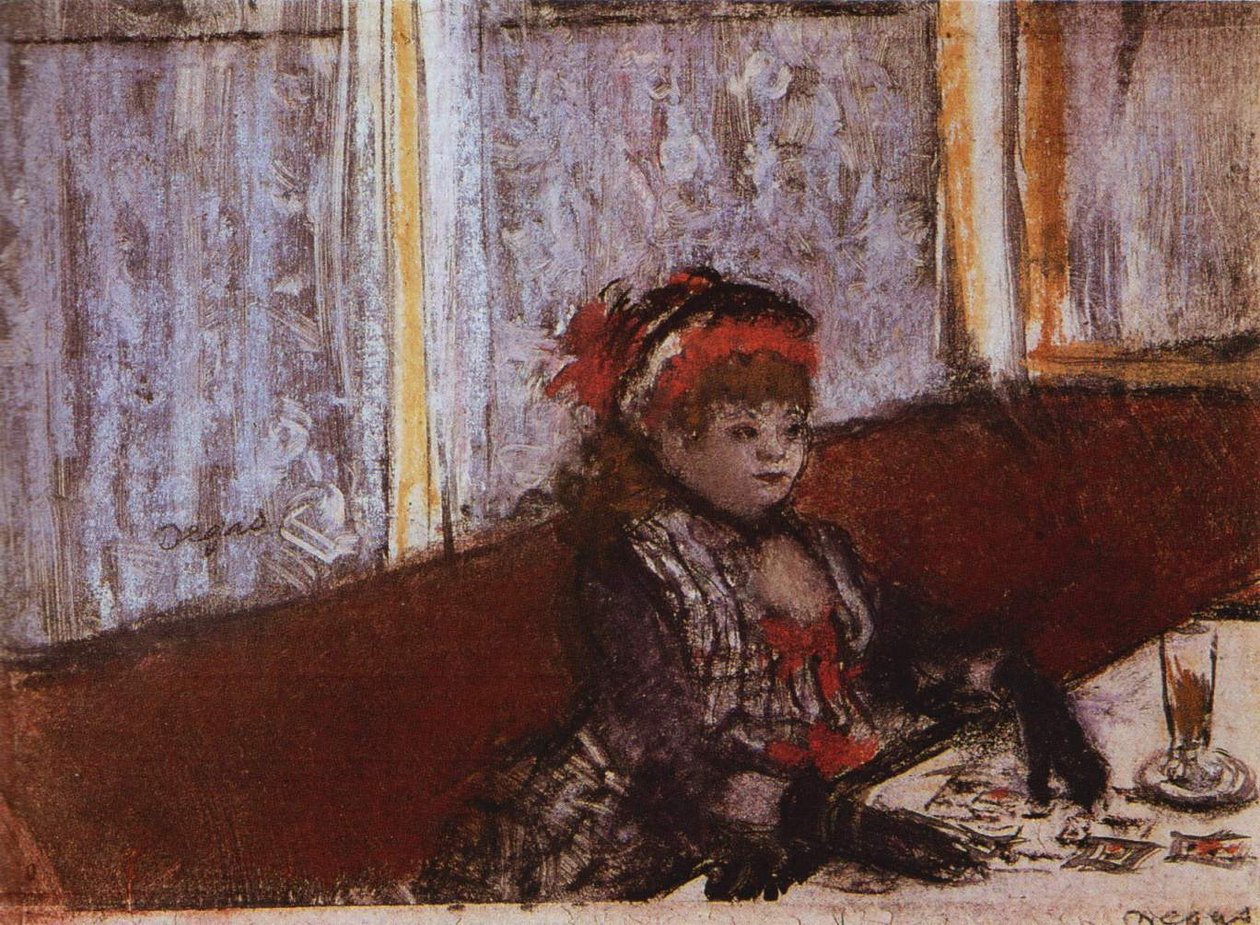 Kobieta w kawiarni autorstwa Edgar Degas