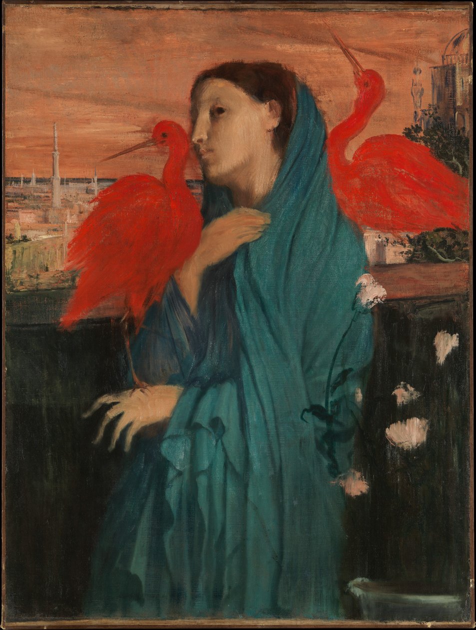Polski: Młoda kobieta z Ibisn autorstwa Edgar Degas