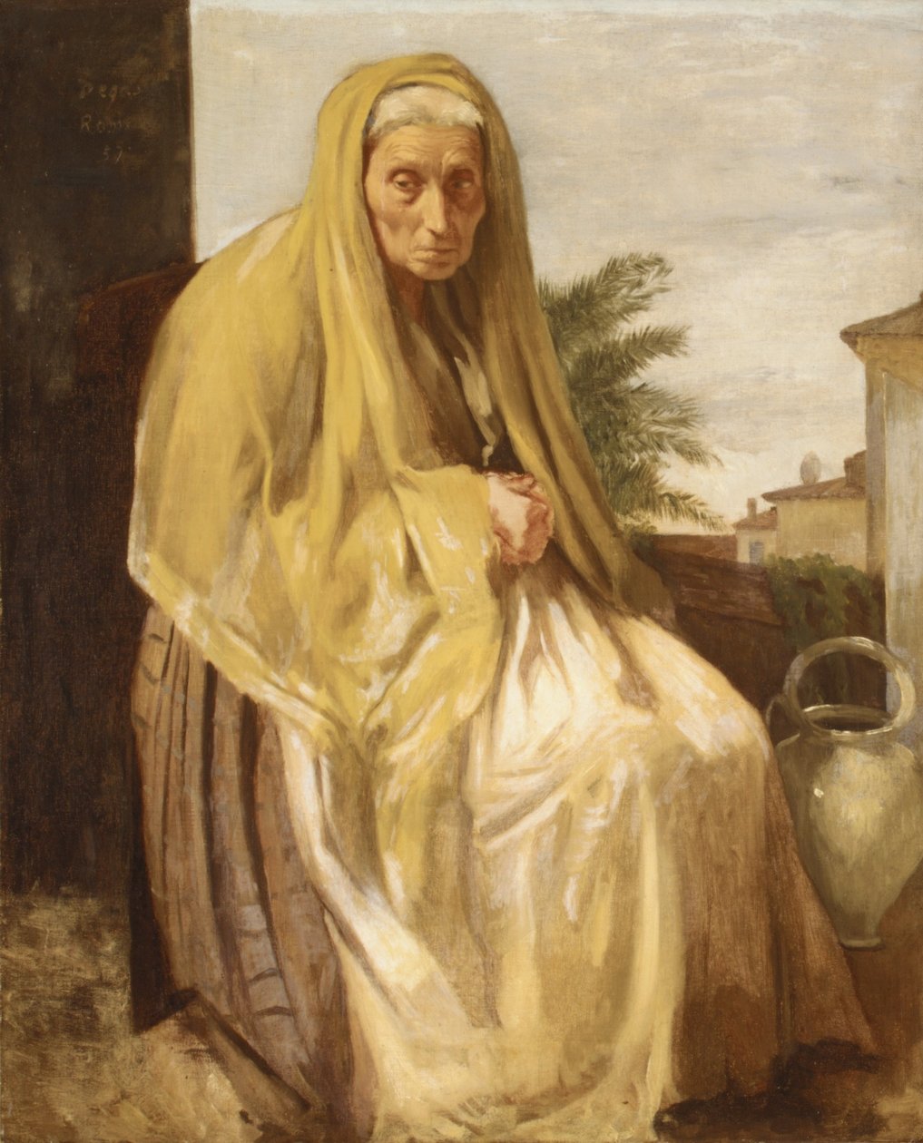 Stara Włoszka Angielka: Stara Włoszka autorstwa Edgar Degas