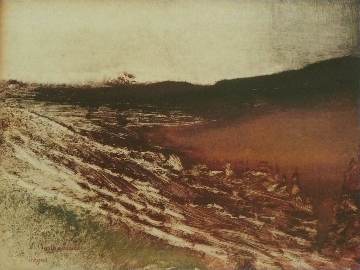Krajobraz Burgundii autorstwa Edgar Degas